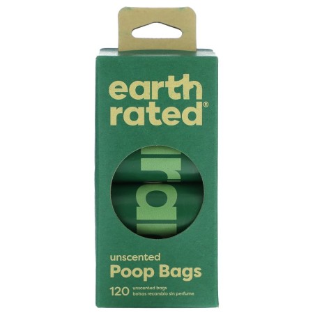 Earth Rated, Hundekotbeutel, geruchslos, 120 Beutel