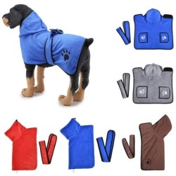 Neues Badetuch für kleine, mittelgroße und große Hunde, Bademanteltuch aus Mikrofaser, super saugfähig, Trockentuch für Haust