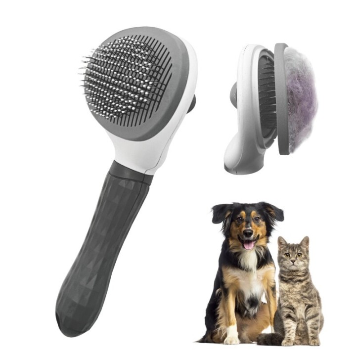 Petsation Tierbürste mit One-Touch-Reinigung