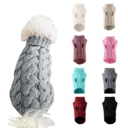 Neue Herbst- und Winterkleidung für Haustiere, Pullover für kleine und mittelgroße Hunde L schwarz