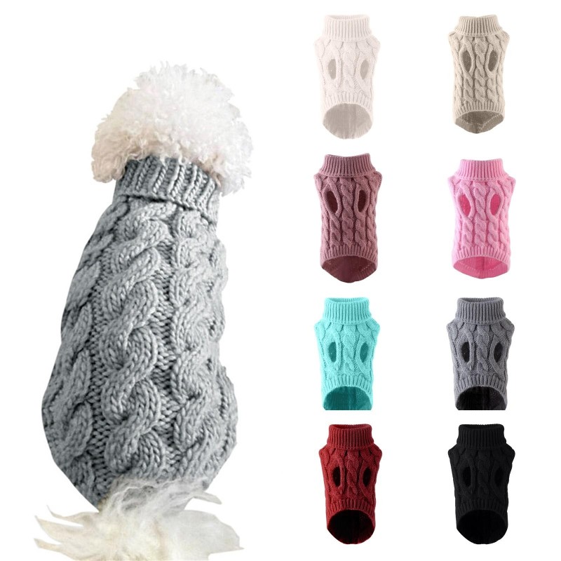 Neue Herbst- und Winterkleidung für Haustiere, Pullover für kleine und mittelgroße Hunde L schwarz