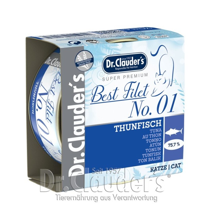 Dr. Clauder's Best Filet No. 01 Thunfisch - 24x 70g
