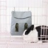 Hängender Futterspender, Heubeutelhalter, Futterspender, Behälter für Kaninchen, Meerschweinchen, Kleintiere, Haustier S blau