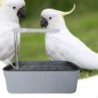 Badeeinheit für Papageien, per USB angeschlossene Vogeldusche graue