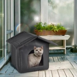 Katzenhaus, wasserdicht, für den Außenbereich, hält warm, Katzenhöhle, Nest, lustig, faltbar und waschbar, für Kätzchen, Welp