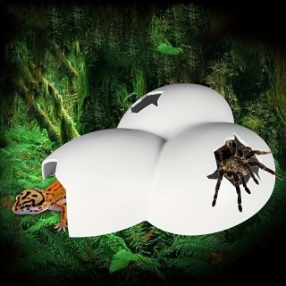 Lebendige Reptilien- und Insektenversteckhöhle, Tierheim, Eierschalen-Simulationsform, Felshöhlendekoration für Schildkröten,