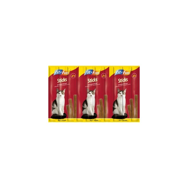 FIT+FUN Sticks 25x10 Stück Geflügel & Leber