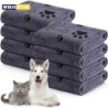 1 Stück Hundehandtuch zum Trocknen von Hunden, Katzen, Haustieren, Welpen, Mikrofaser, schnelltrocknendes Badetuch mit Hundek