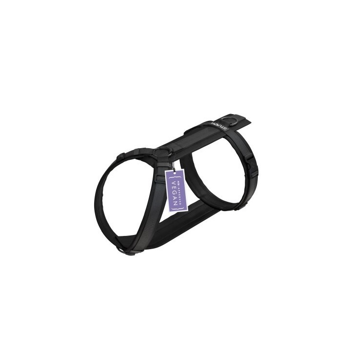 STUCH Geschirr Hund gepolstert schwarz M