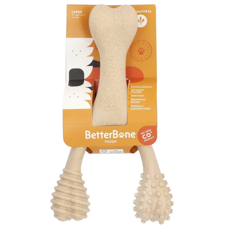 BetterBone, Robuster Kauknochen, groß, 100 % natürliche Inhaltsstoffe, 1 Spielzeug