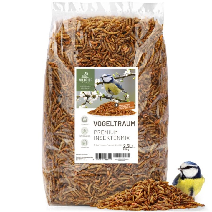 wildtier liebe Vogeltraum - Premium Insektenmix 500g