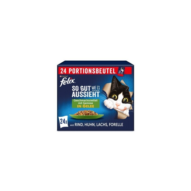 Felix So gut wie es aussieht 24x85g Geschmacksvielfalt mit Gemüse