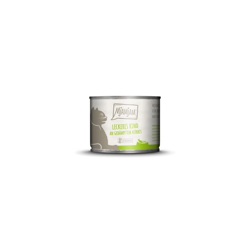 MjAMjAM Nassfutter Katze Adult 6x200 g Rind und Kürbis