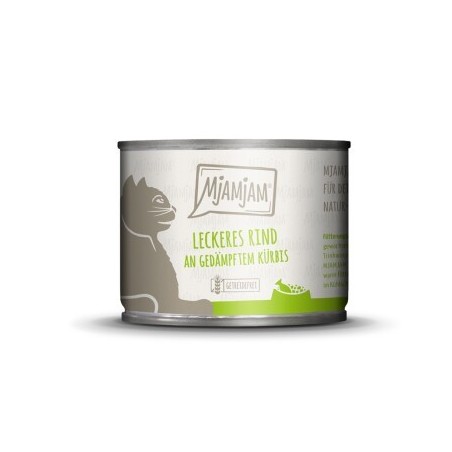 MjAMjAM Nassfutter Katze Adult 6x200 g Rind und Kürbis