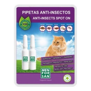 MENFORSAN Anti-Insekten-Pipetten Katze 2Stück je 1,5 ml
