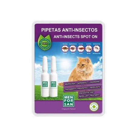 MENFORSAN Anti-Insekten-Pipetten Katze 2Stück je 1,5 ml