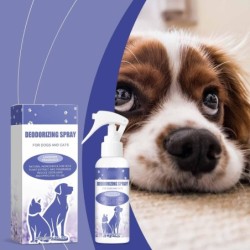 Deodorant für Haustiere, entfernt Tiergerüche, Deodorant-Spray für Haustiere mit frischem Lavendelduft, 120 ml One Size
