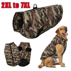 Hundejacke für Herbst und Winter, Mantel für kleine große Hunde, Katzen, winddicht, Welpen, Camouflage-Print, Kleidung für Go