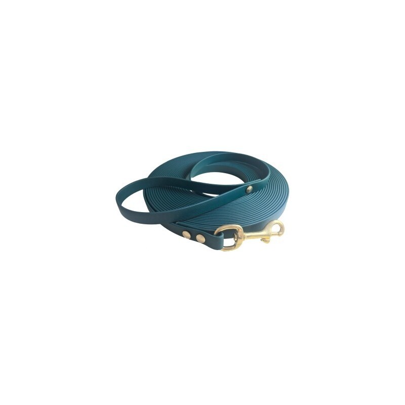 bio-leine 25-35 kg Schleppleine Biothane dunkelgrün 10 m