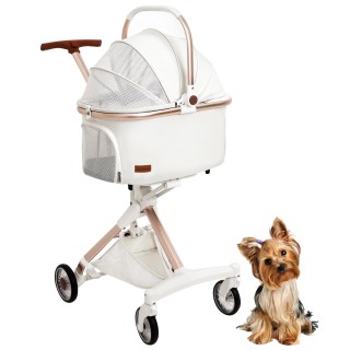 Totoro Ball Haustierwagen Separater Typ für Hunde und Buggy für einfach zu faltendes Vorderrad drehbar Hinterradbremse Tragkr