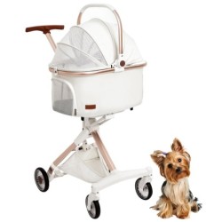 Totoro Ball Haustierwagen Separater Typ für Hunde und Buggy für einfach zu faltendes Vorderrad drehbar Hinterradbremse Tragkr