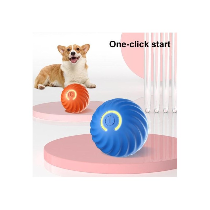 Interaktives Hundespielzeug mit rollendem Ball, bewegungsaktiviertes, wiederaufladbares Ballspielzeug, automatisch bewegliche