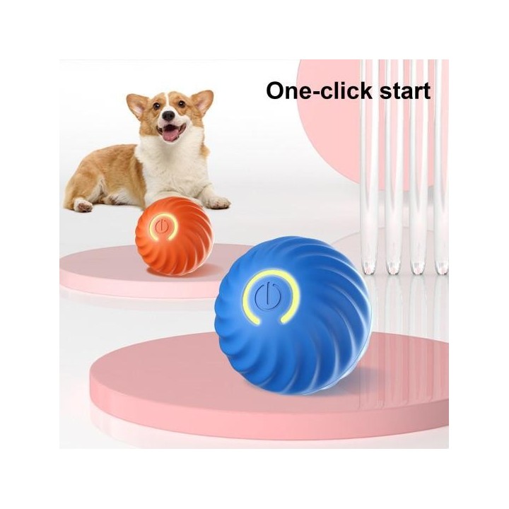 Interaktives Hundespielzeug mit rollendem Ball, bewegungsaktiviertes, wiederaufladbares Ballspielzeug, automatisch bewegliche