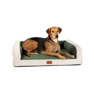 alsa-brand Hundebett Office grün-beige, Außenmaße: ca. 100 x 80 x 25 cm