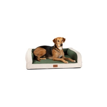 alsa-brand Hundebett Office grün-beige, Außenmaße: ca. 100 x 80 x 25 cm