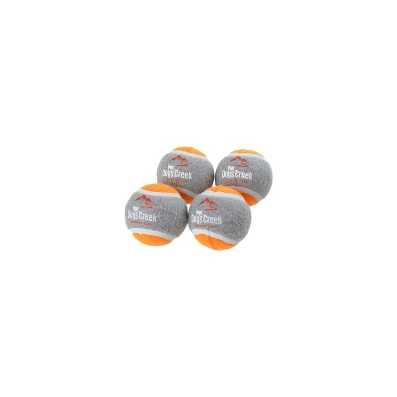 Dogs Creek Tennisball 4er Set Ibex orange