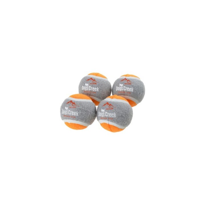 Dogs Creek Tennisball 4er Set Ibex orange