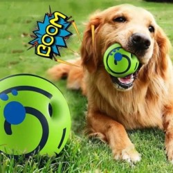 Wobble Wag Giggle Glow Ball, interaktives Hundespielzeug, lustige Kichergeräusche beim Rollen oder Schütteln. Haustiere wisse