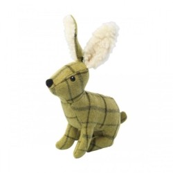 House of Paws Plüsch-Hundespielzeug Frog Tweed One Size grün/weiß