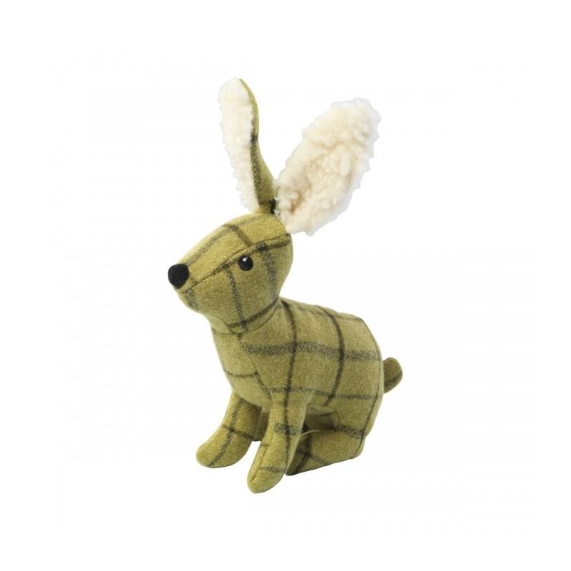 House of Paws Plüsch-Hundespielzeug Frog Tweed One Size grün/weiß