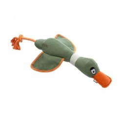 House Of Paws Duck Canvas Rope Dog Toy L khaki/grün