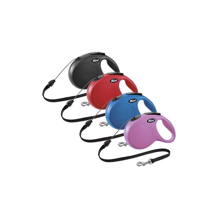 Flexi Rollleine Classic - Cord Leash - Schwarz - XS - 3 Meter