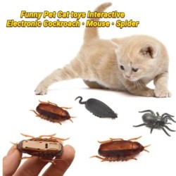 Lustiges Katzenspielzeug, interaktives elektronisches Spielzeug, Kakerlake, Maus, Spinne für Hunde, Welpentrainingsspielzeug,