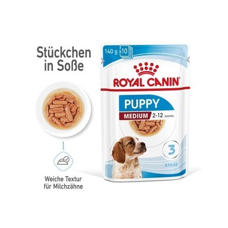 ROYAL CANIN Medium Puppy in Soße 10x140 g