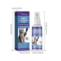 Yegbong Premium Katzenabwehrspray – Sicheres Abwehrmittel für drinnen und draußen zum Schutz von Möbeln, effektive Trainingsh