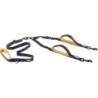 Floxik Doppelleine Komplett-Set - Flexible, reflektierende Hundeleine für zwei Hunde M