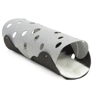 Canadian Cat Company Filz Katzentunnel XXL hellgrau/ dunkelgrau