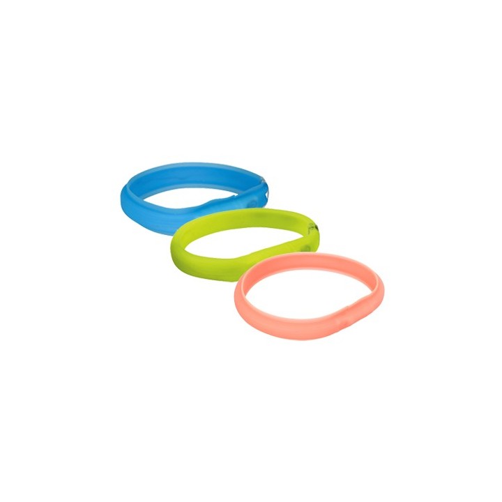 Trixie USB-Flash-Leuchtband - Blau - M / L- 50 cm/ 30 mm