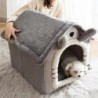 Katzen- und Hundehaus Kleine Hundehütte Zerlegbar Waschbar Vier Jahreszeiten Heimtierbedarf M graue