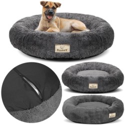 SHAGGY ABNEHMBARES Bett, rutschfest, Farbe Dunkelgrau, Größen XS - XXL XS - 40 cm schlachtschiff grau