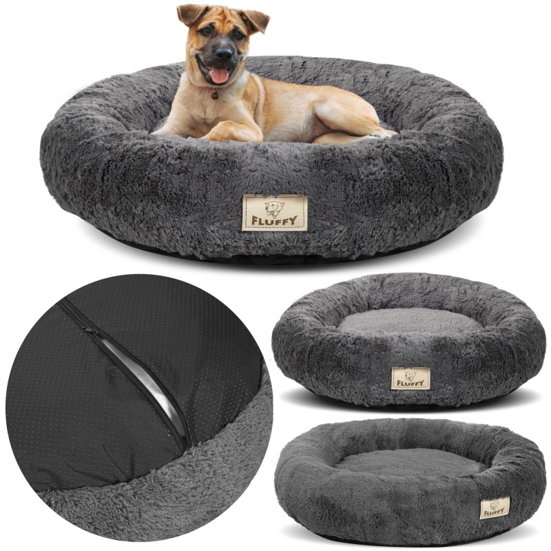 SHAGGY ABNEHMBARES Bett, rutschfest, Farbe Dunkelgrau, Größen XS - XXL XS - 40 cm schlachtschiff grau