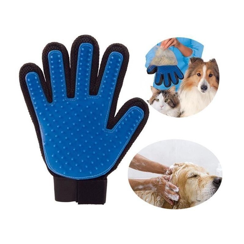 Rechte Hand Gant Magic Nettoyage-Brosse für Tiere der Gesellschaft, Blau