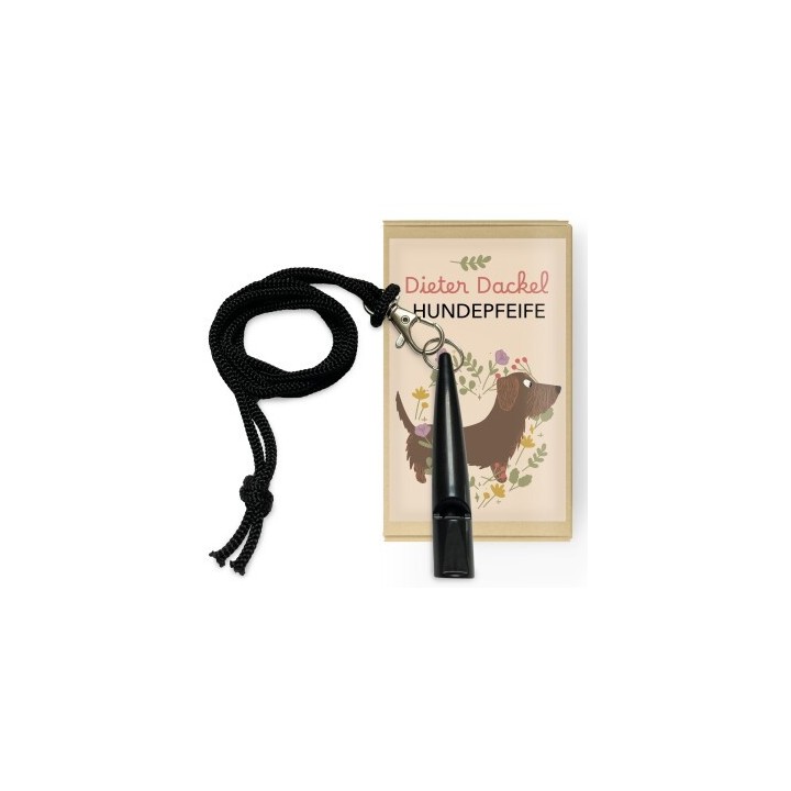 Dieter Dackel Hundepfeife mit Pfeifenband