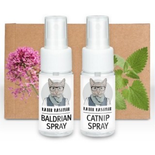 Kater Kasimir Katzenminze-Spray und Baldrian-Spray im 2er Set