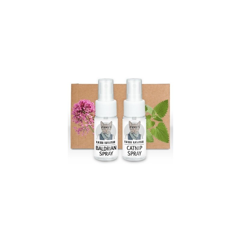 Kater Kasimir Katzenminze-Spray und Baldrian-Spray im 2er Set
