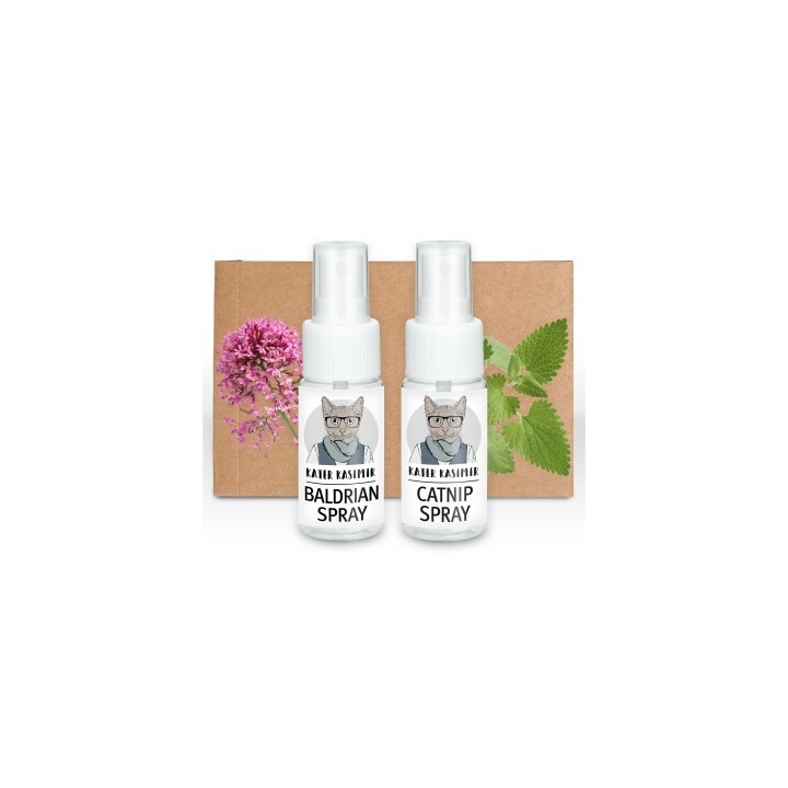 Kater Kasimir Katzenminze-Spray und Baldrian-Spray im 2er Set